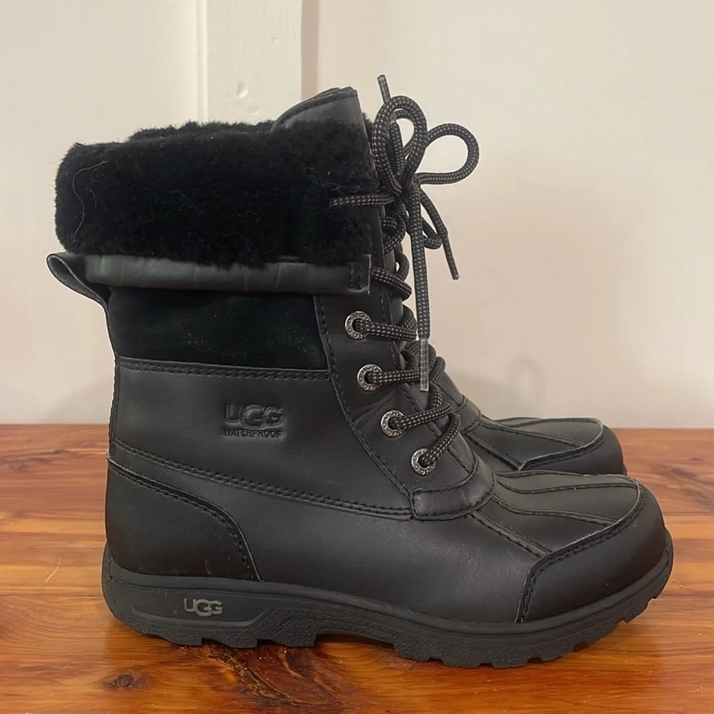 UGG Butte II CWR Black Waterproof Boots